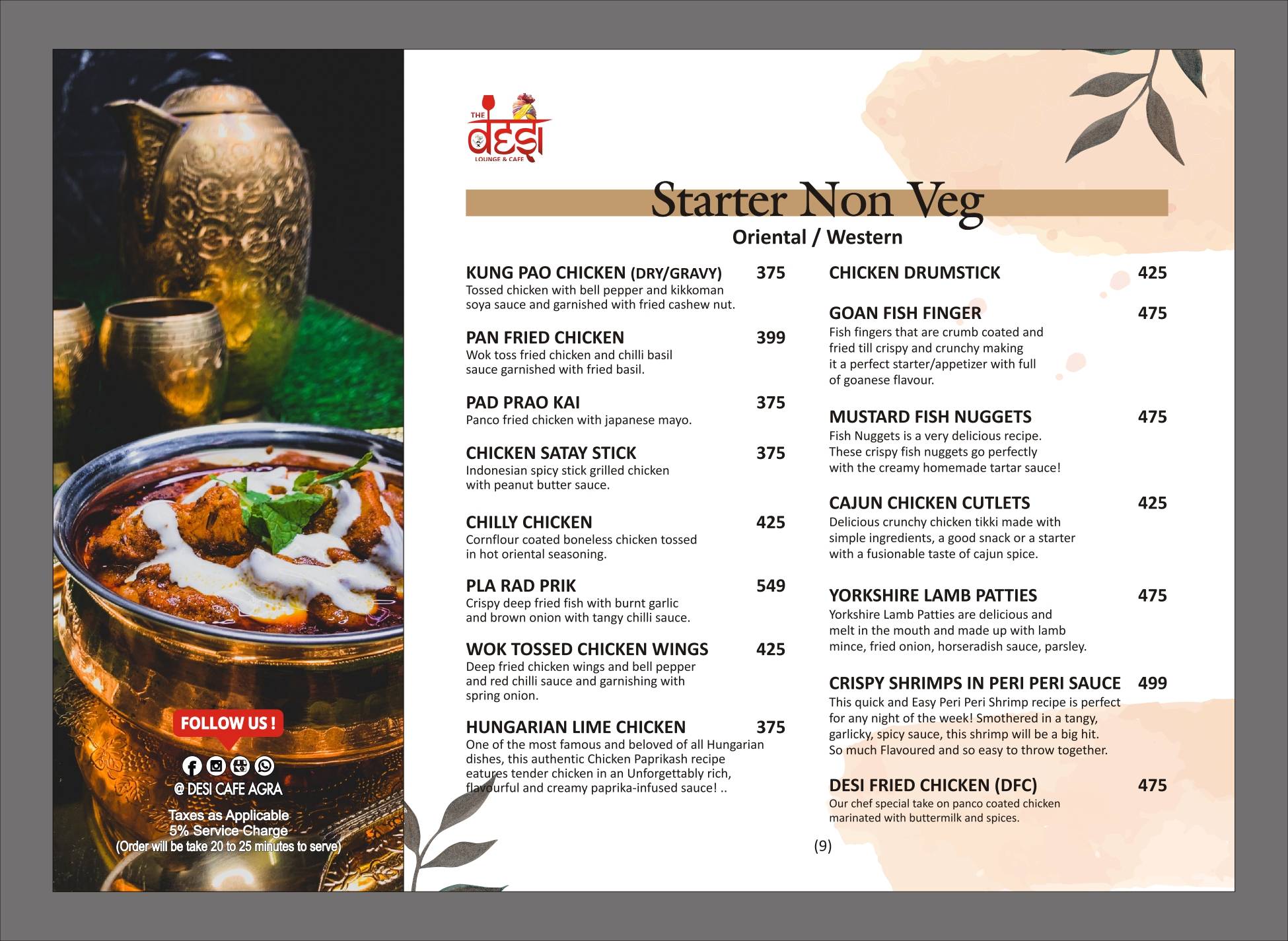 NUCLER - Ex Desi Cafe menu