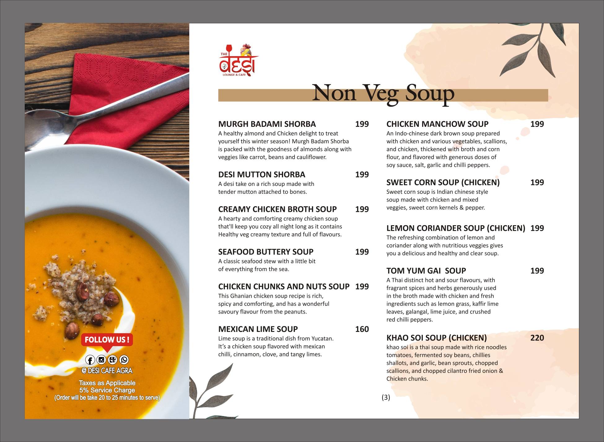 NUCLER - Ex Desi Cafe menu