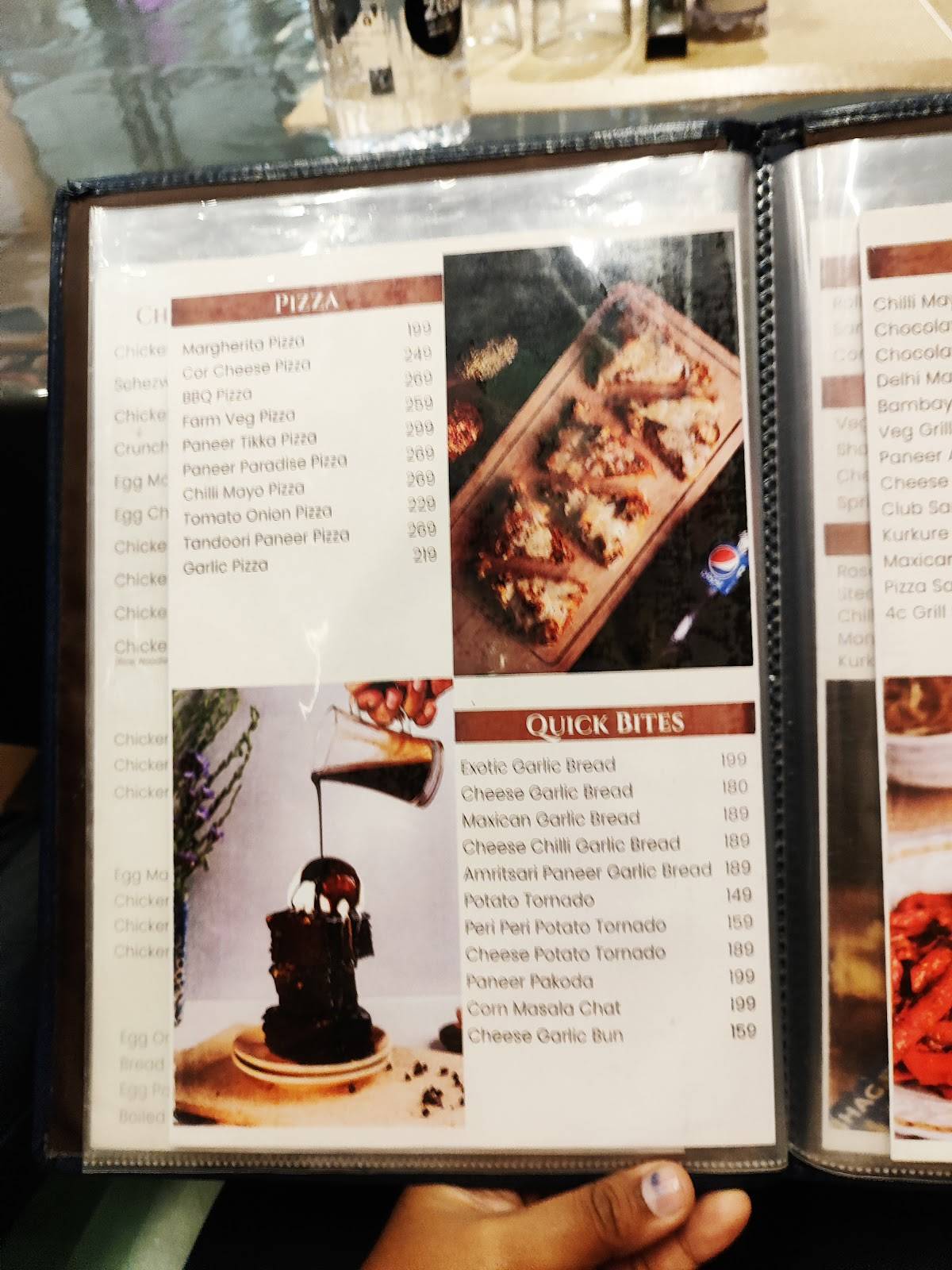 Destination cafe menu