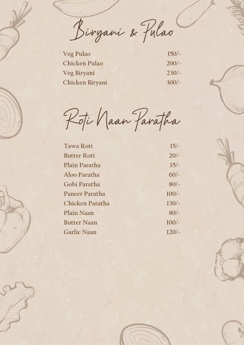 FOOD HUB PELLING menu