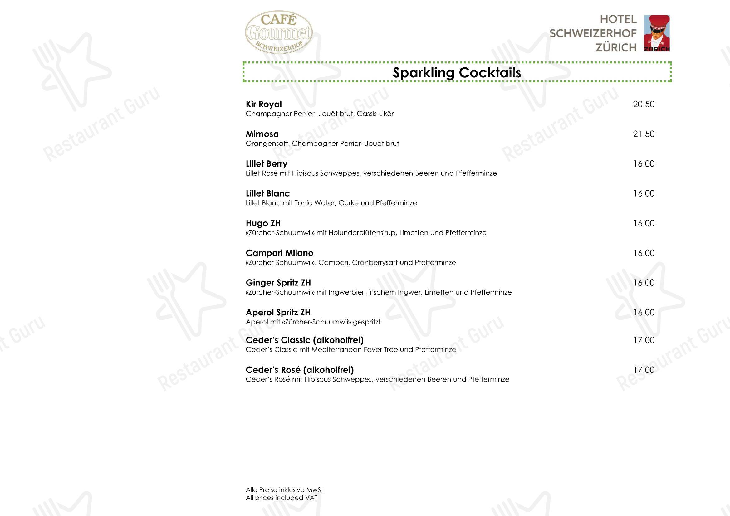 Основное меню per Café Gourmet caffè bar