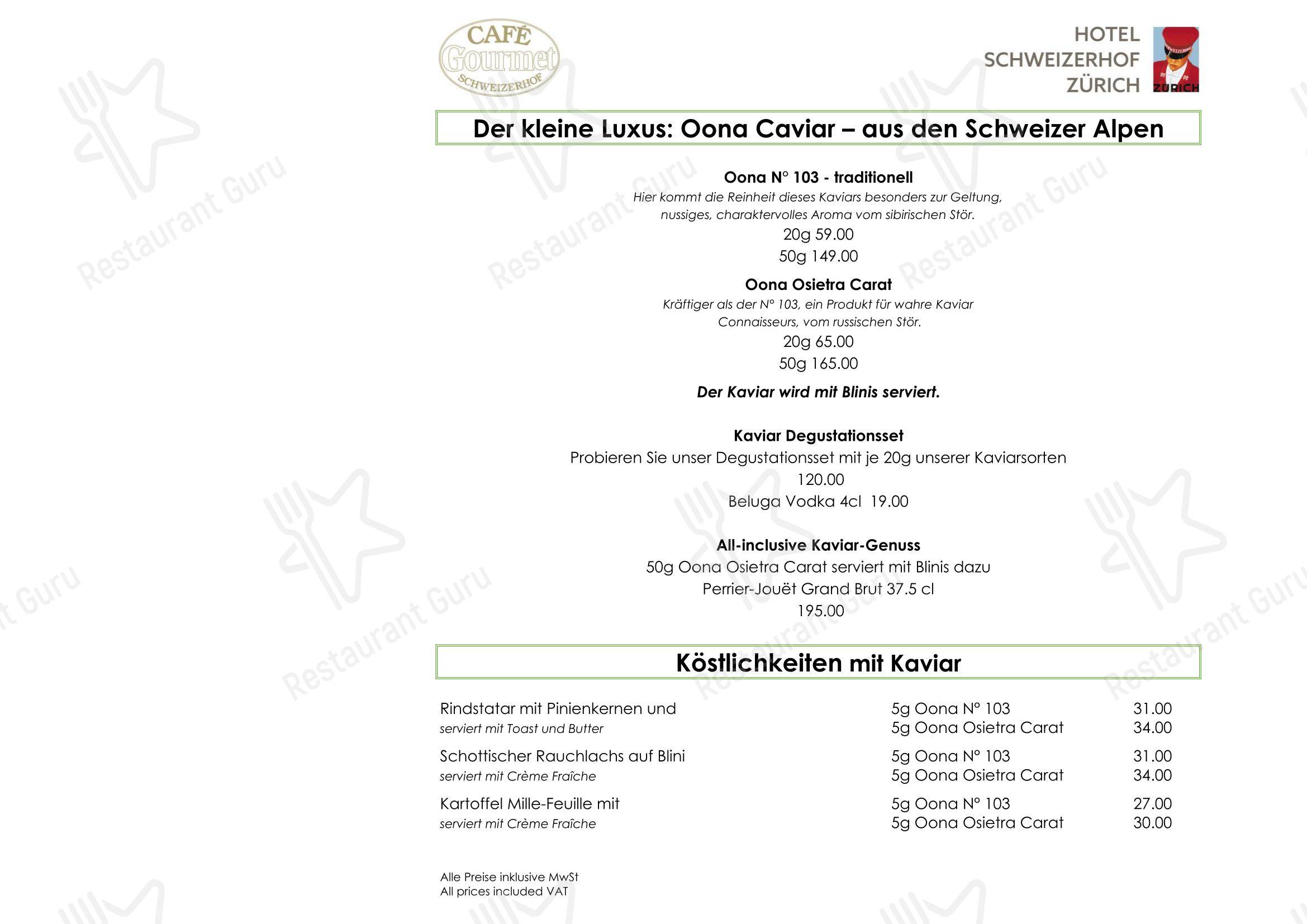 Menu di Café Gourmet - Основное меню