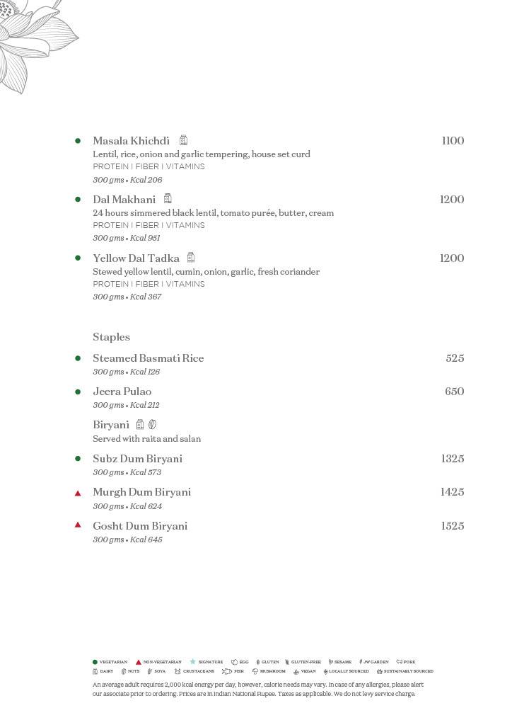 Lotus Cafe menu