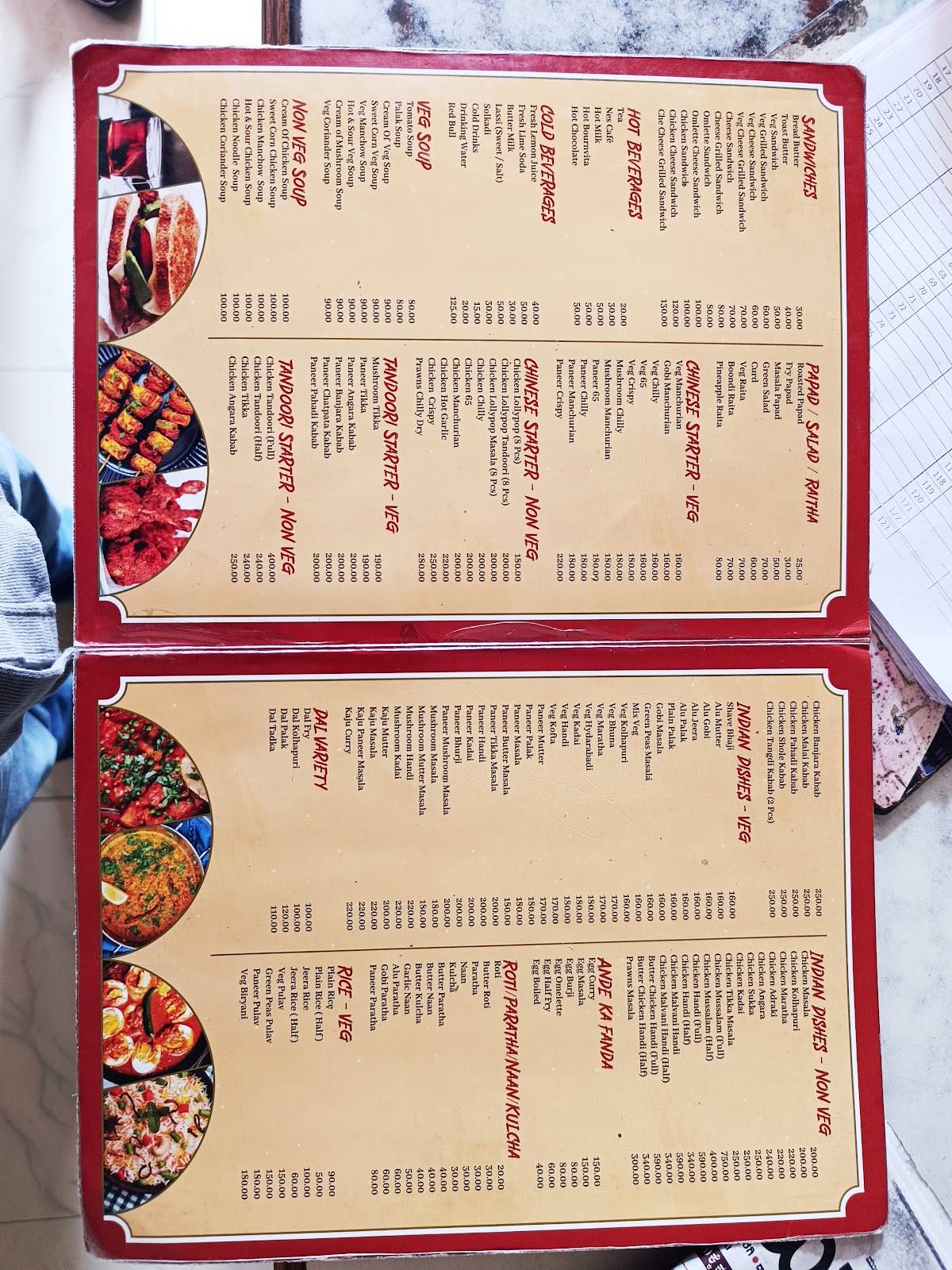 Cafe Siddharth menu