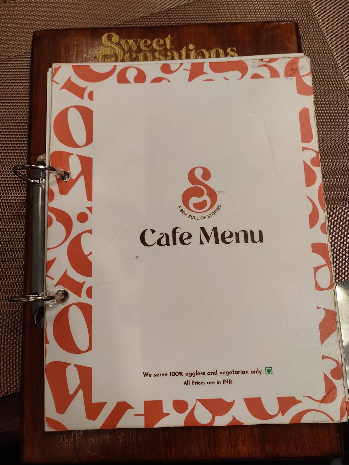 The Heritage Trail Cafe - Sweet Sensations menu