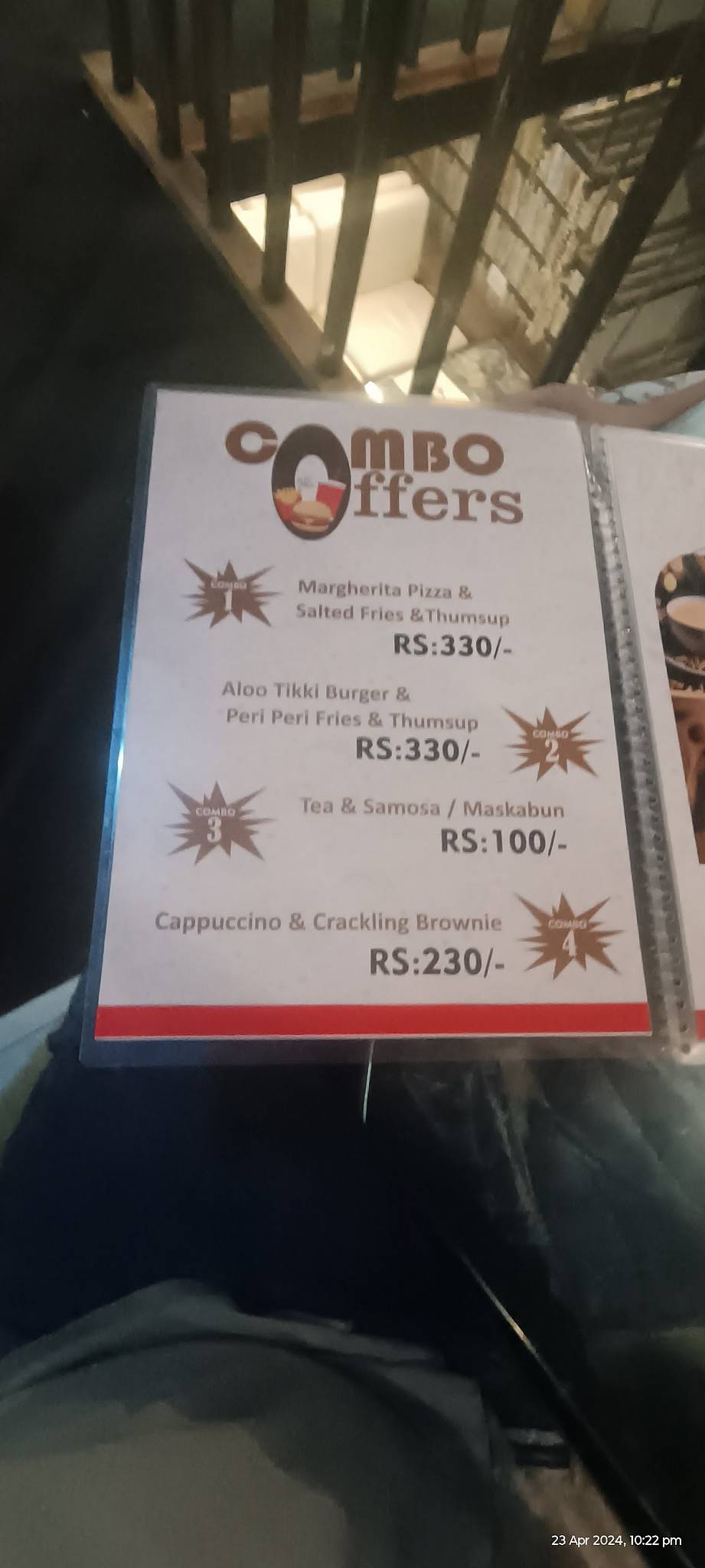 The Street Cafe menu