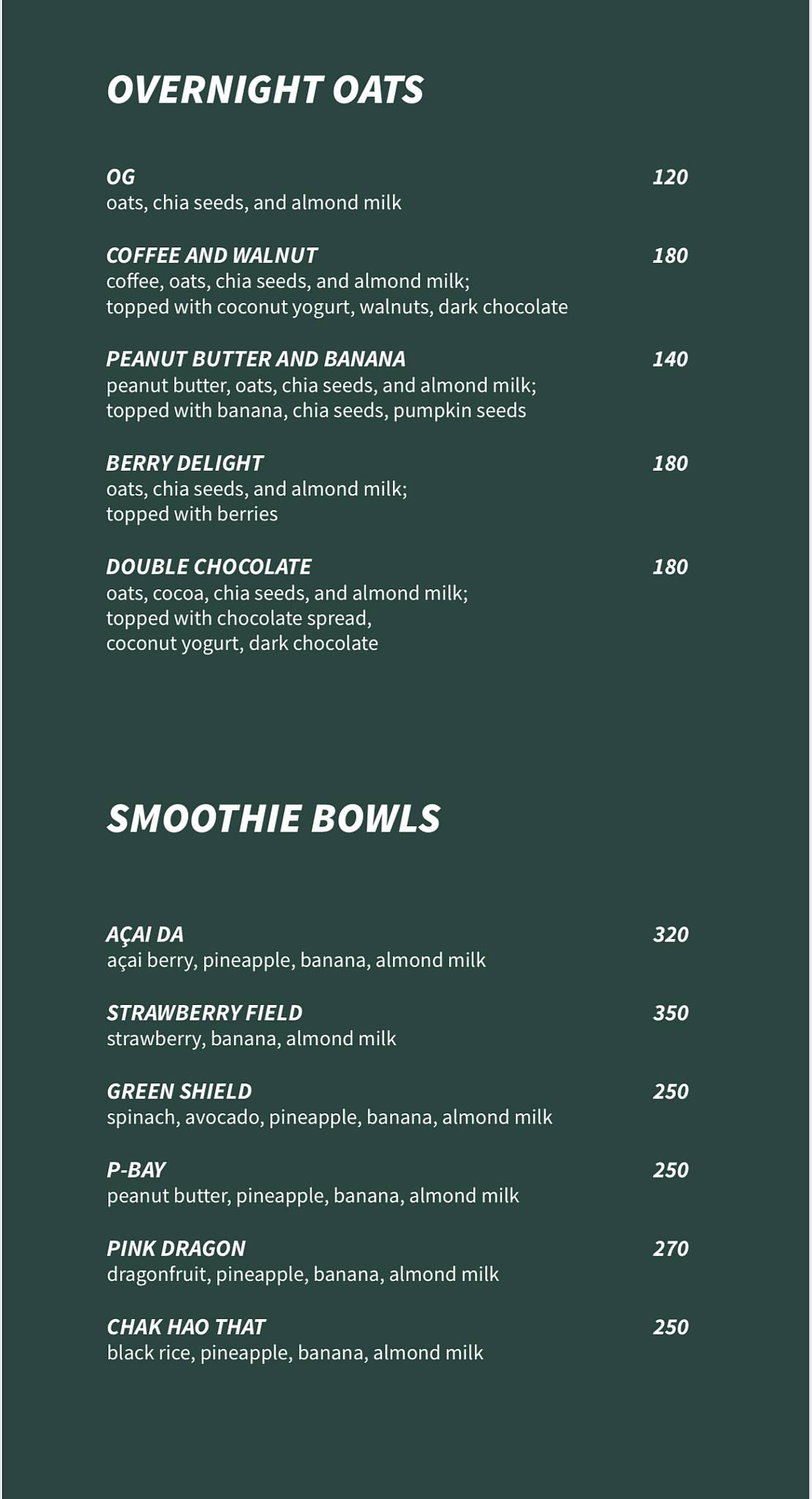 Uchek menu