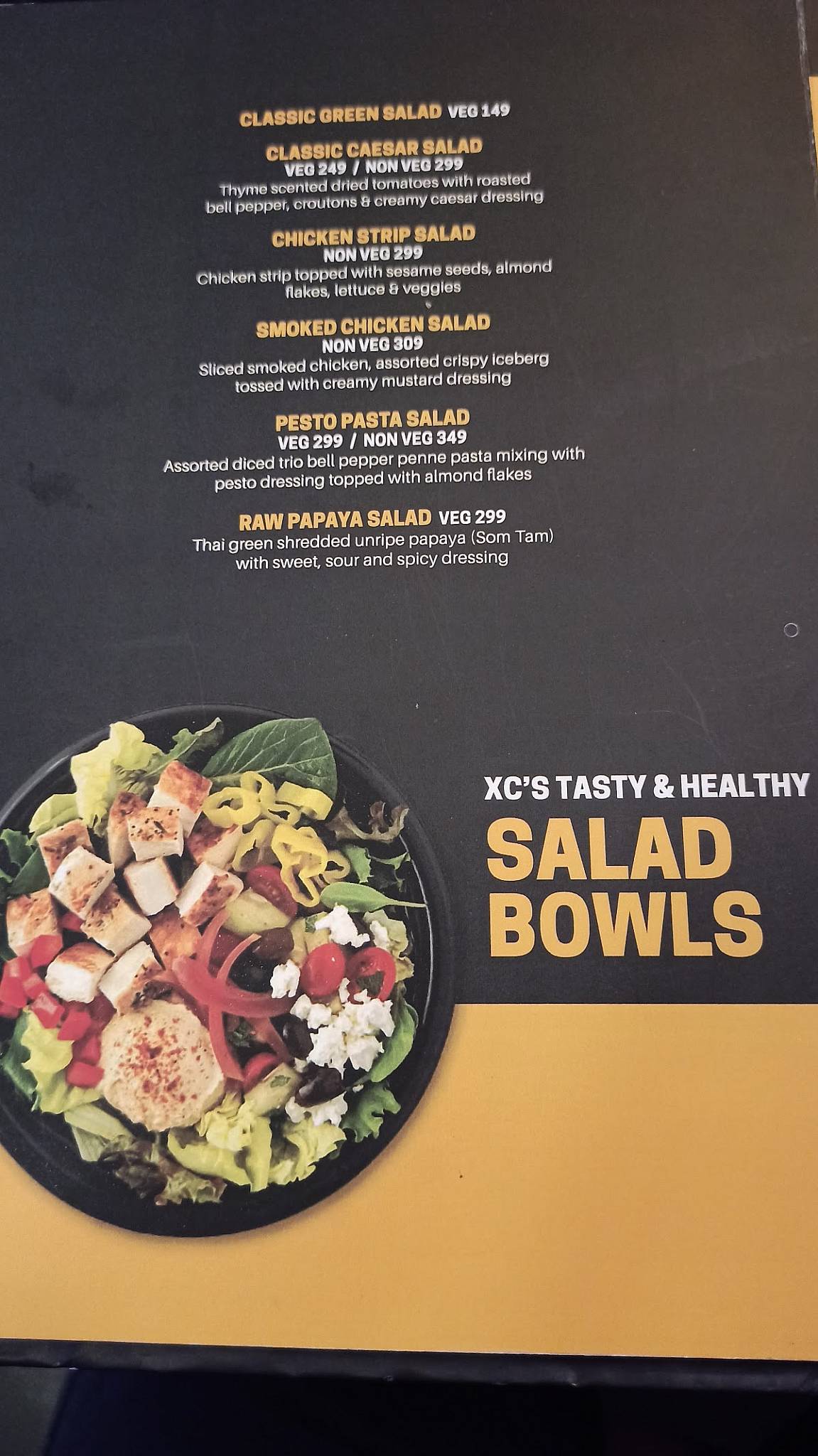 Xero Courtyard Rourkela menu