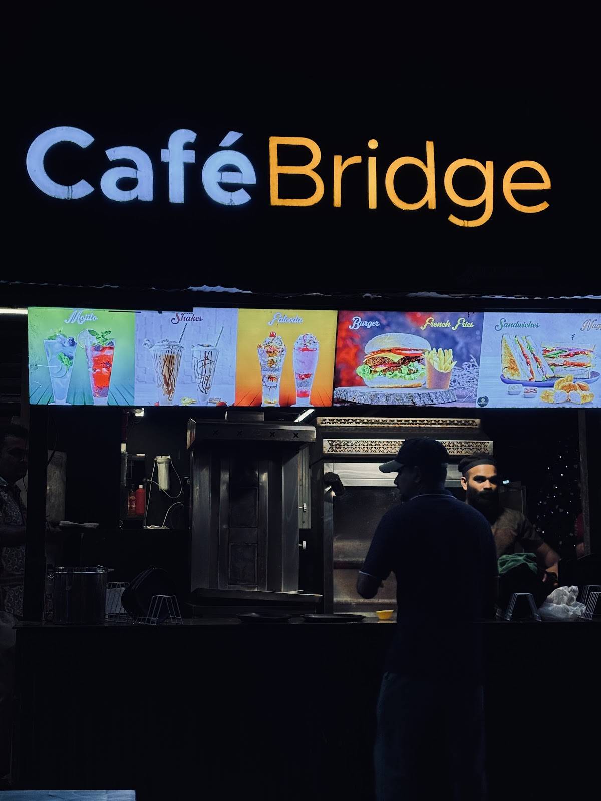Cafe bridge menu