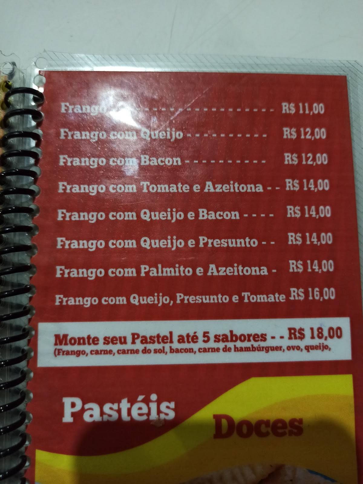 Mateus Lanches cardápio