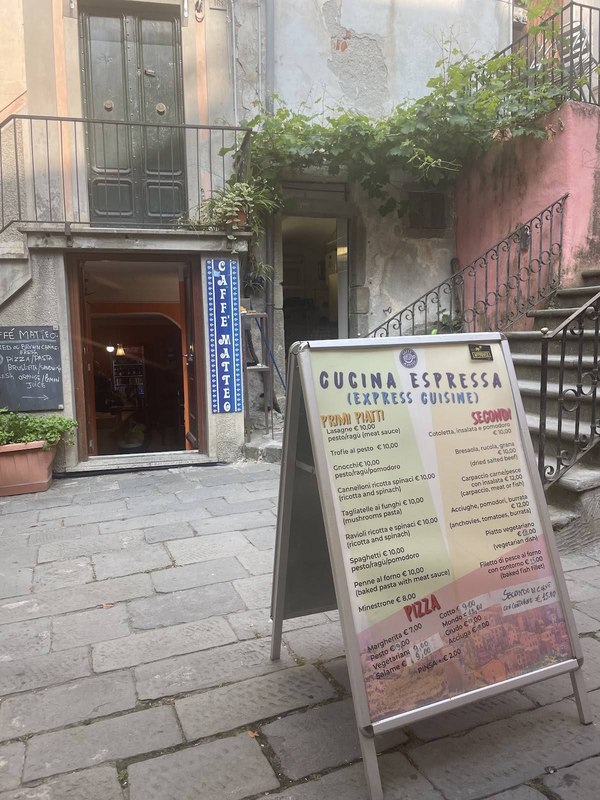 Menu di Caffè Matteo 