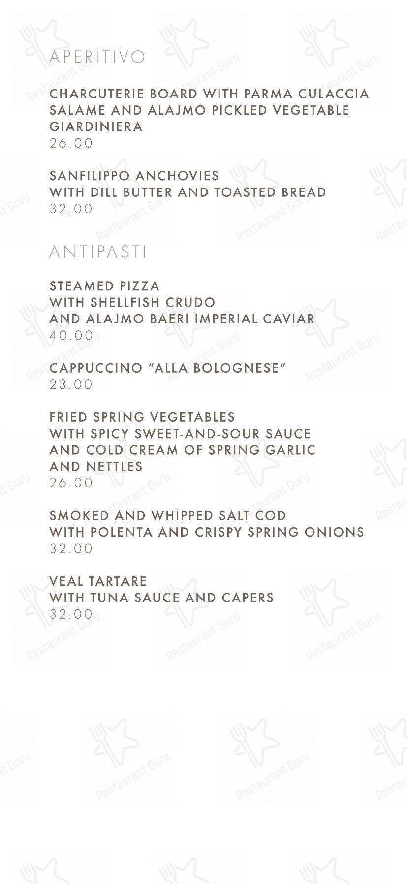 Menu pour Caffè Stern dans Paris