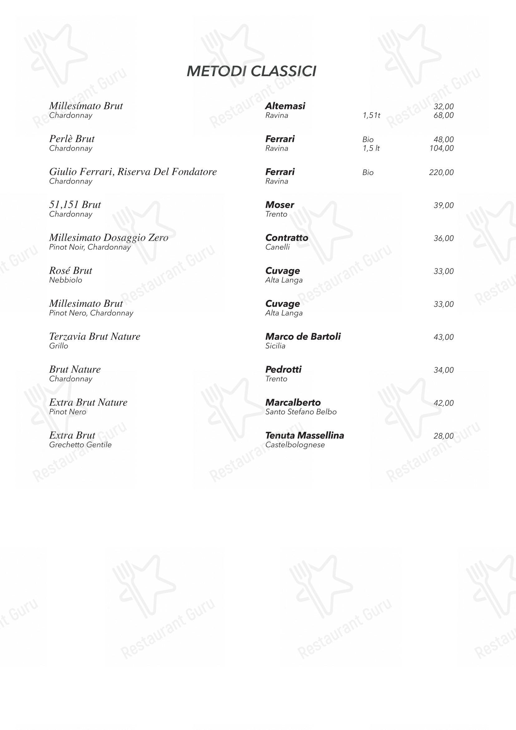 Menu di Ristorante Calamare - Детское
