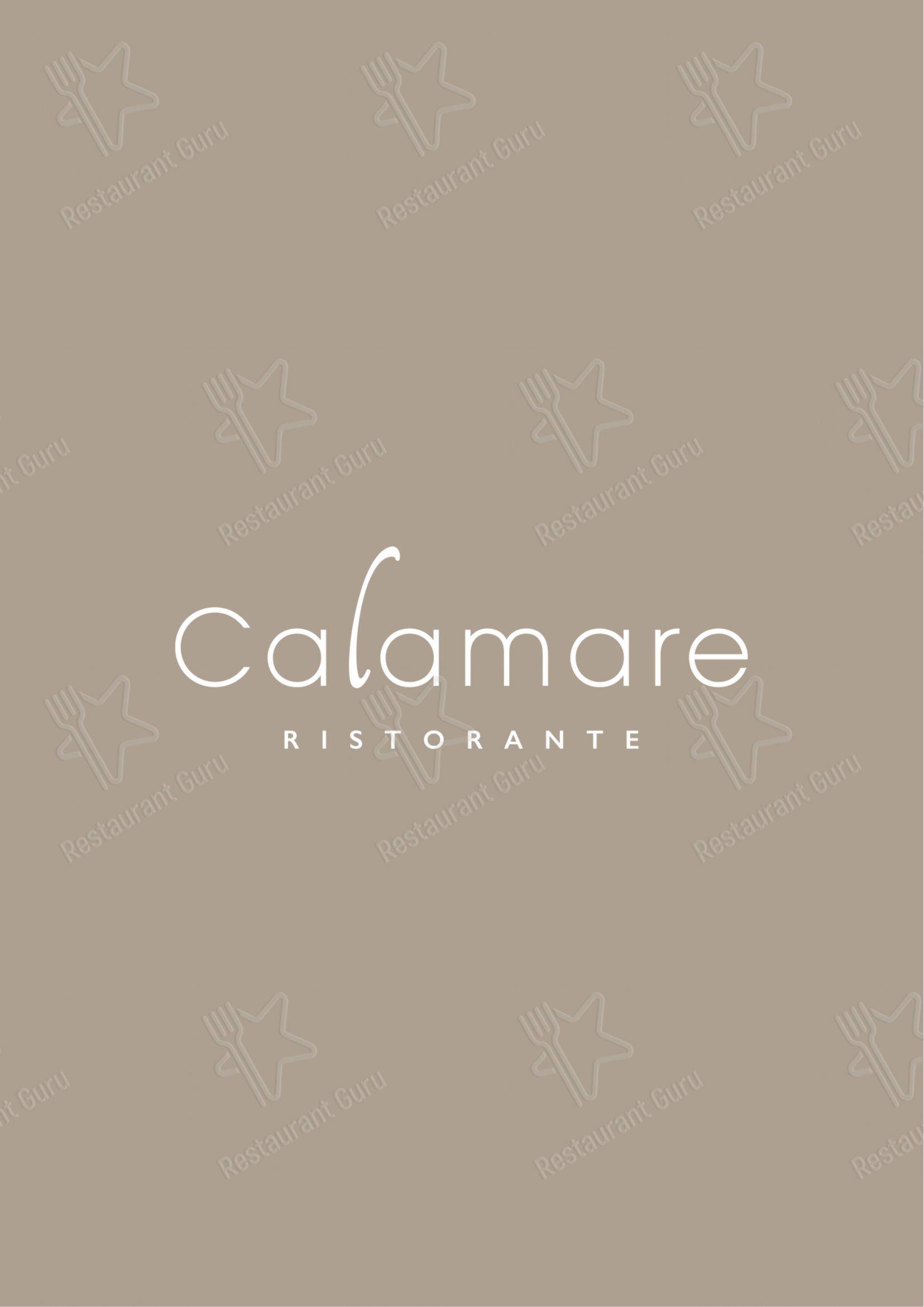 Menu di Ristorante Calamare - 菜单