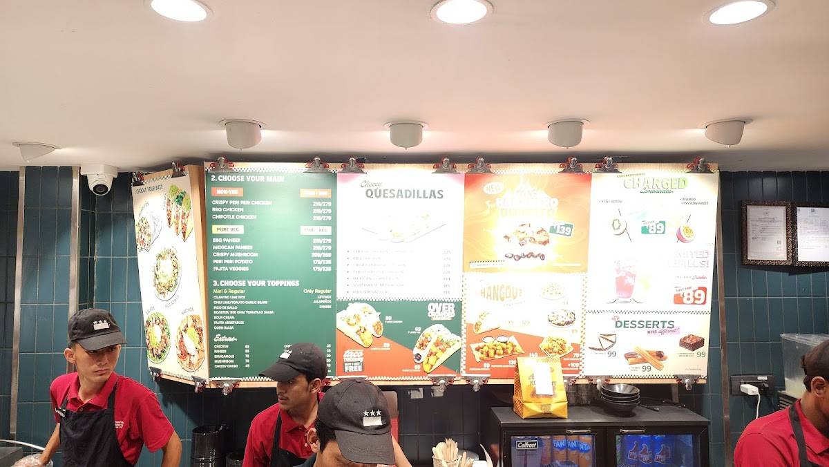 California Burrito Mexican Kitchen @ Velachery menu