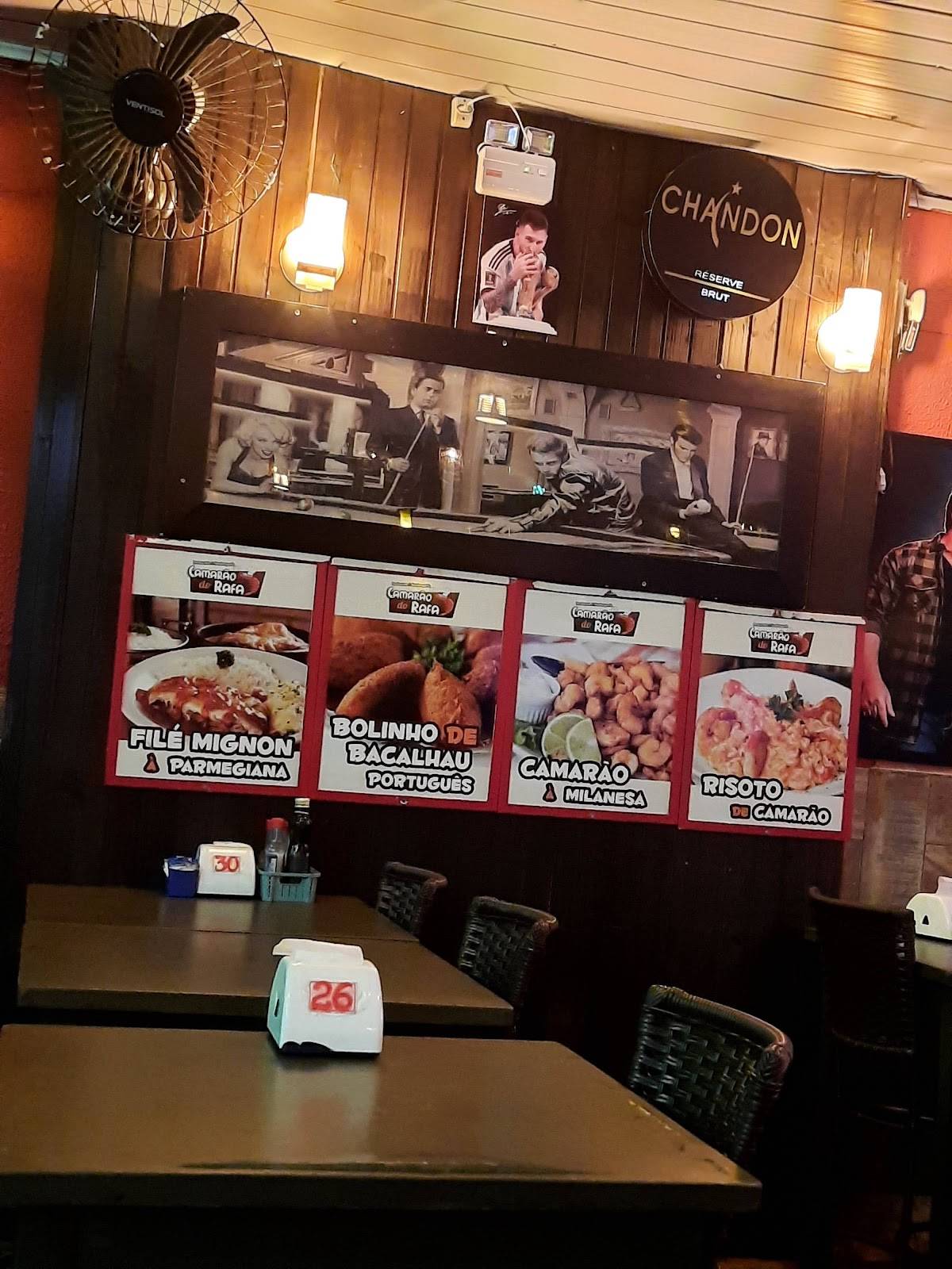 Camarão do Rafa cardápio