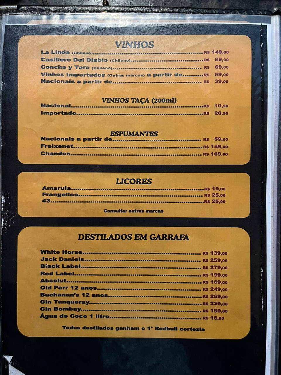 Camarão do Rafa cardápio