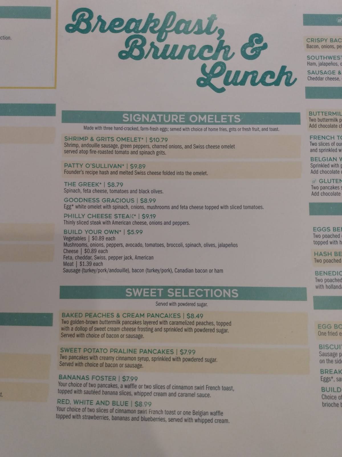 Menu at Eggs Up Grill restaurant, Camden