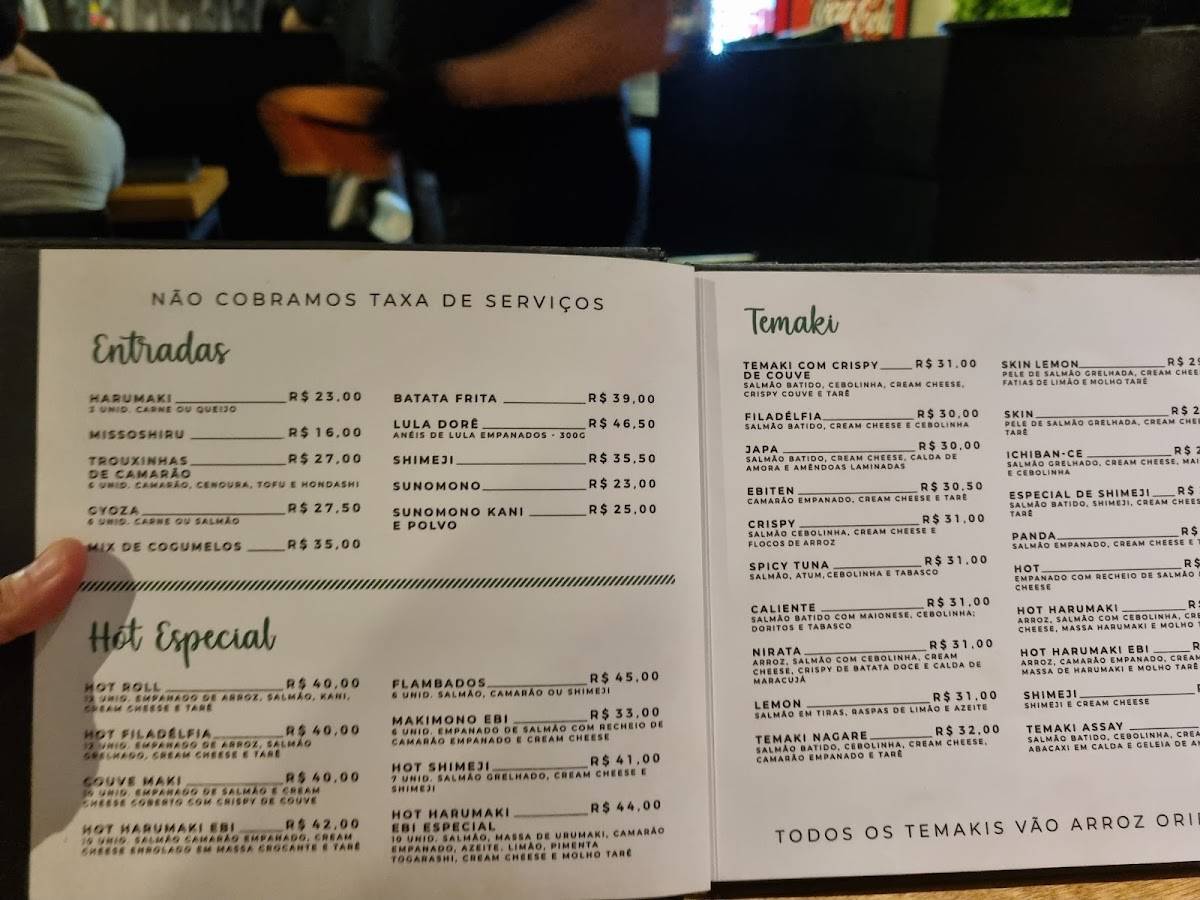 Japa Lounge cardápio