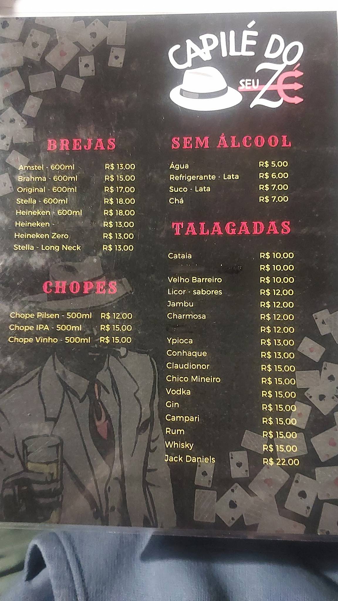 Boteco Seu Zé cardápio