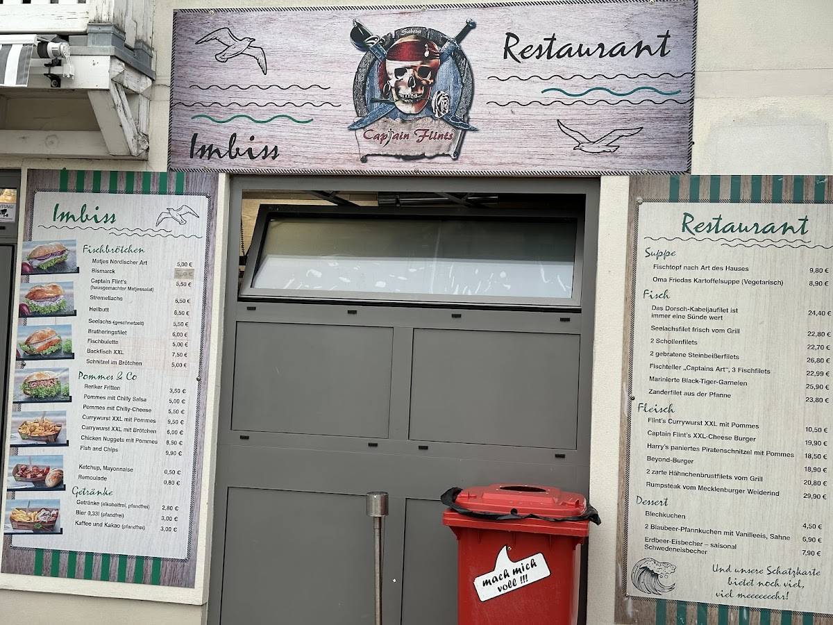 Menu de Captain Flint
