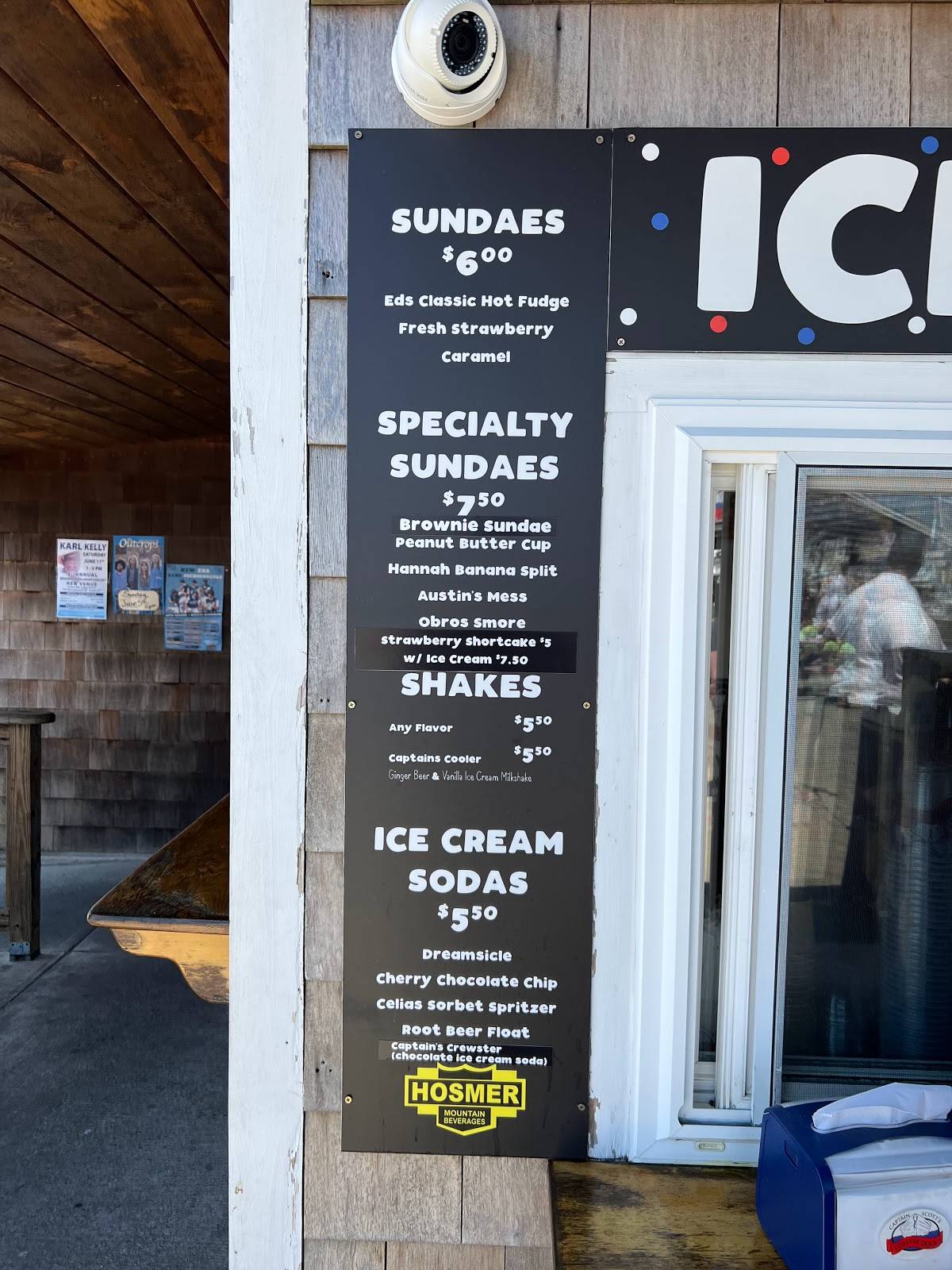 Menu at Captain Scott's Lobster Dock restaurant, New London