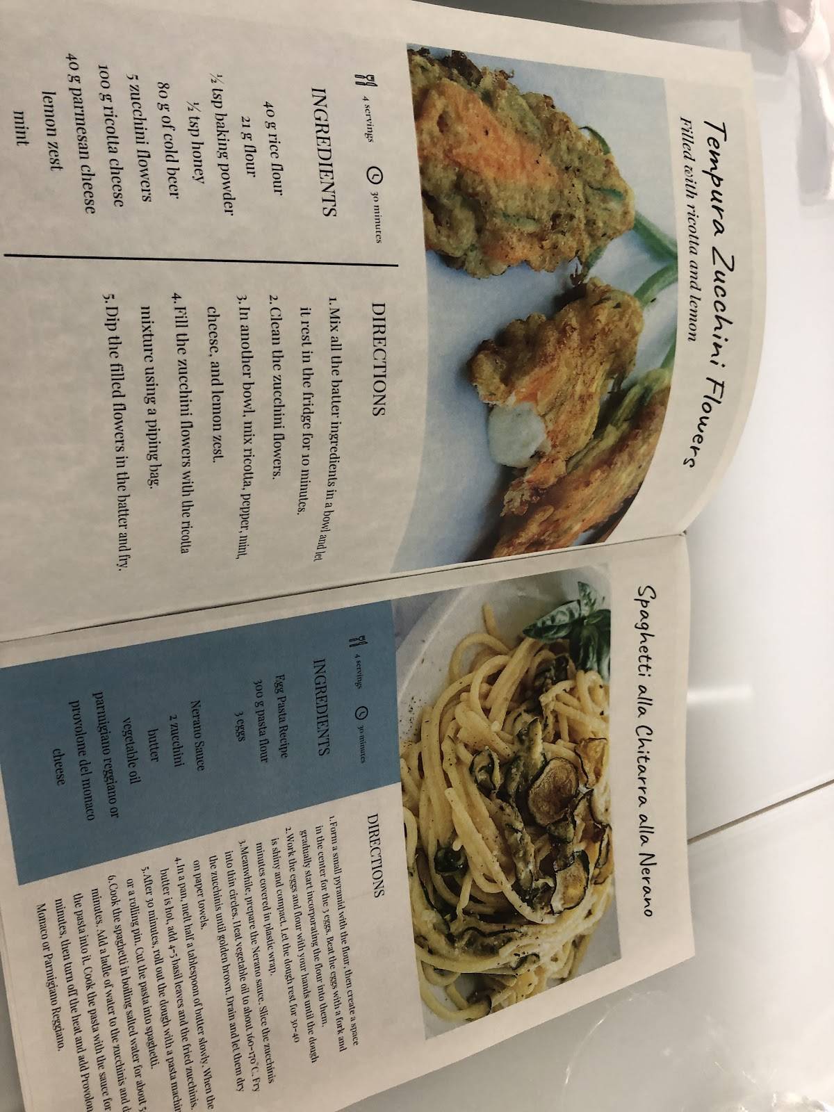 Menu di Casa Pappalardo 