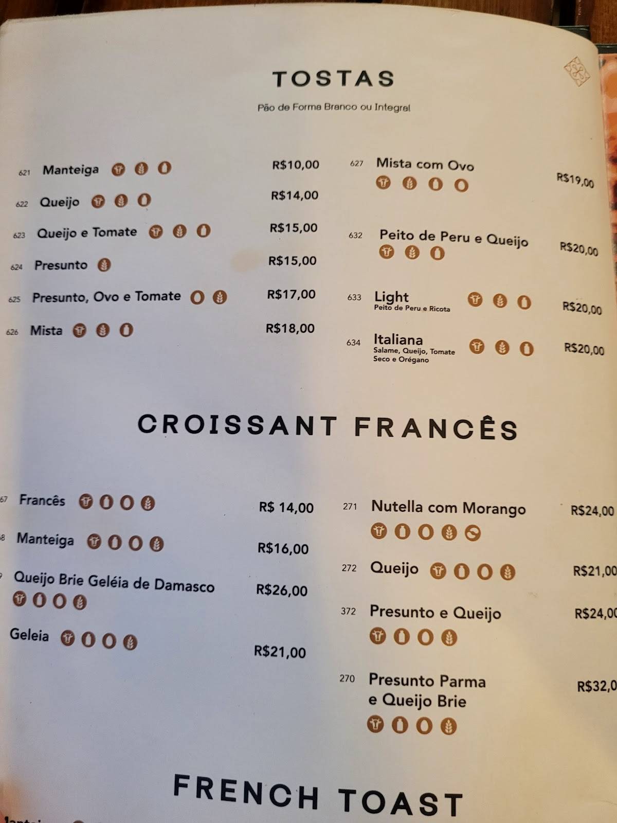 Casa Portuguesa BS cardápio