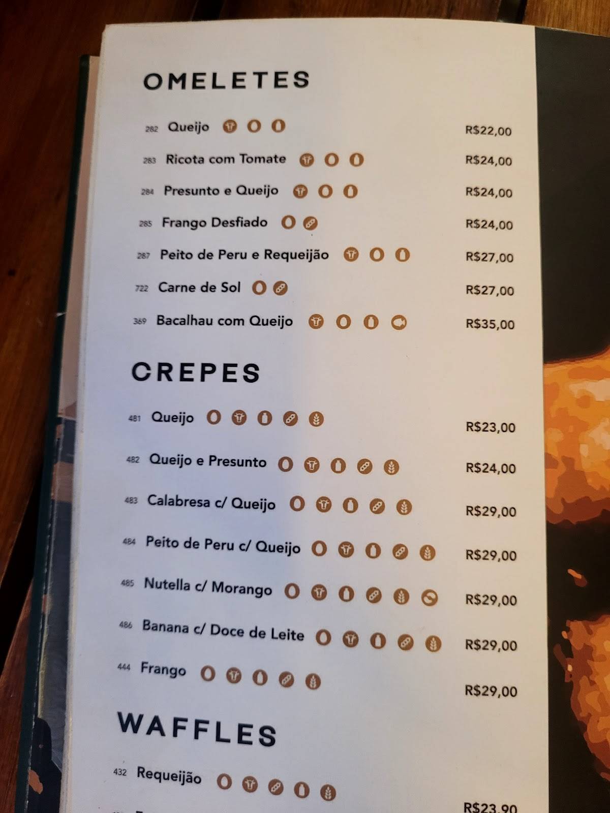 Casa Portuguesa BS cardápio