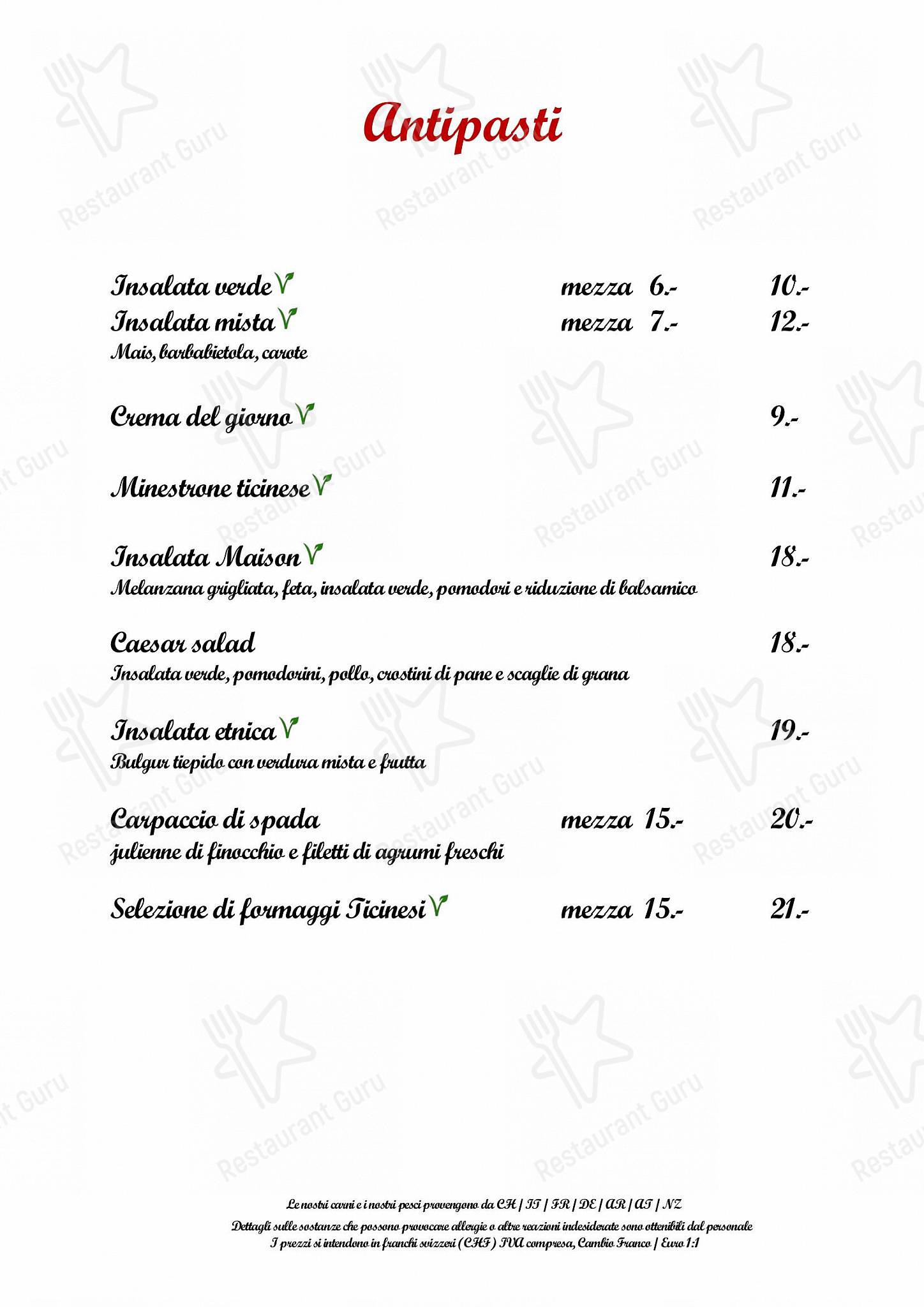 Group Booking Menu per Ristorante Casa del Popolo in Bellinzona