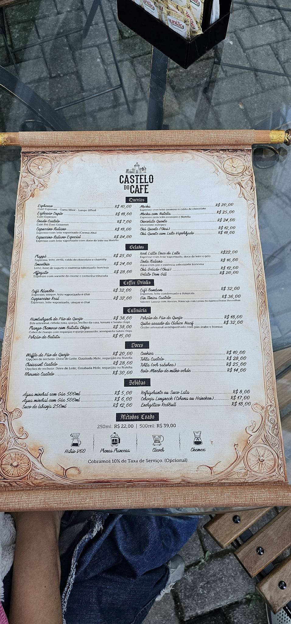 Castelo do Café cardápio