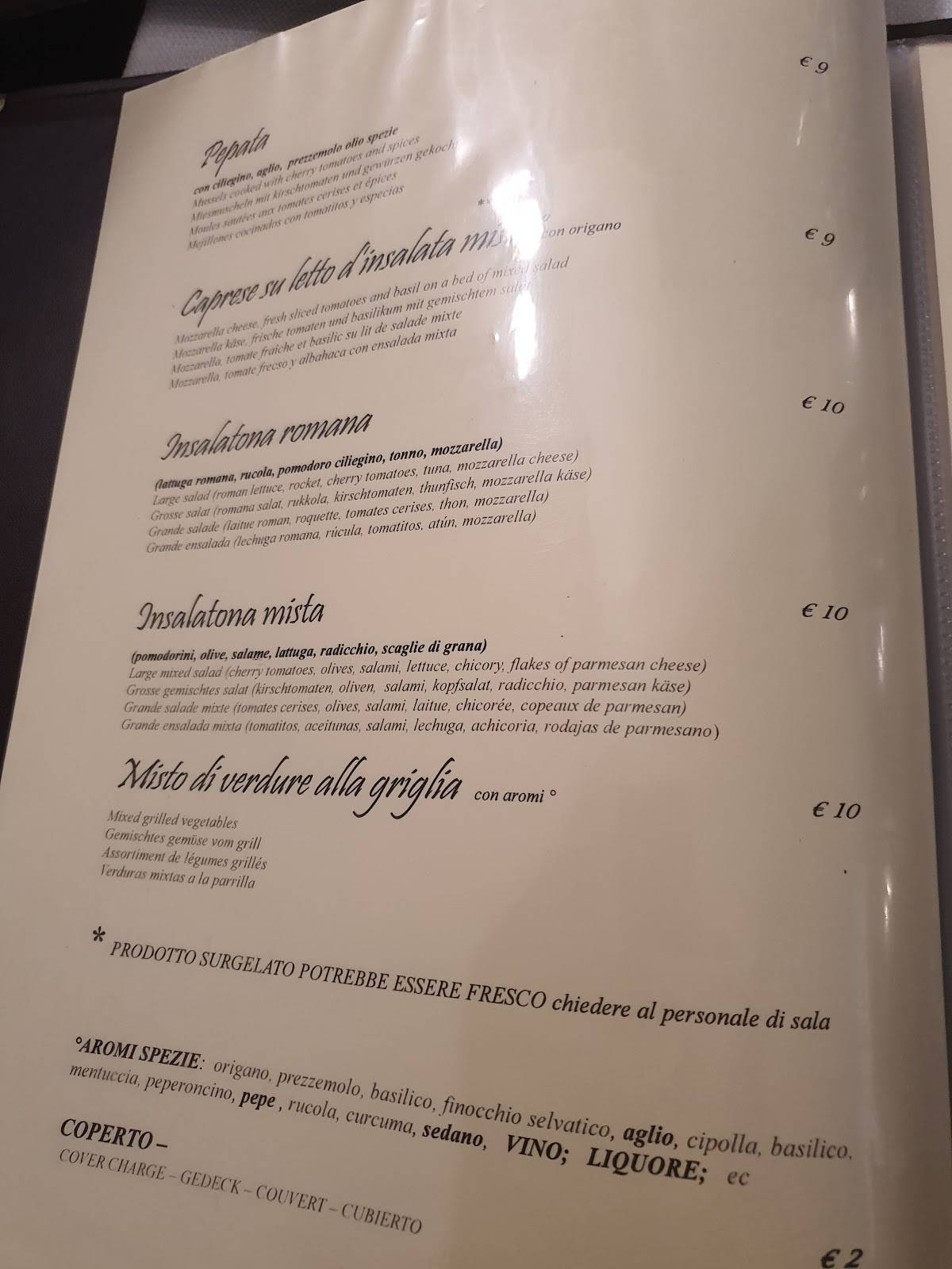 Menu di Catania Ruffiana 