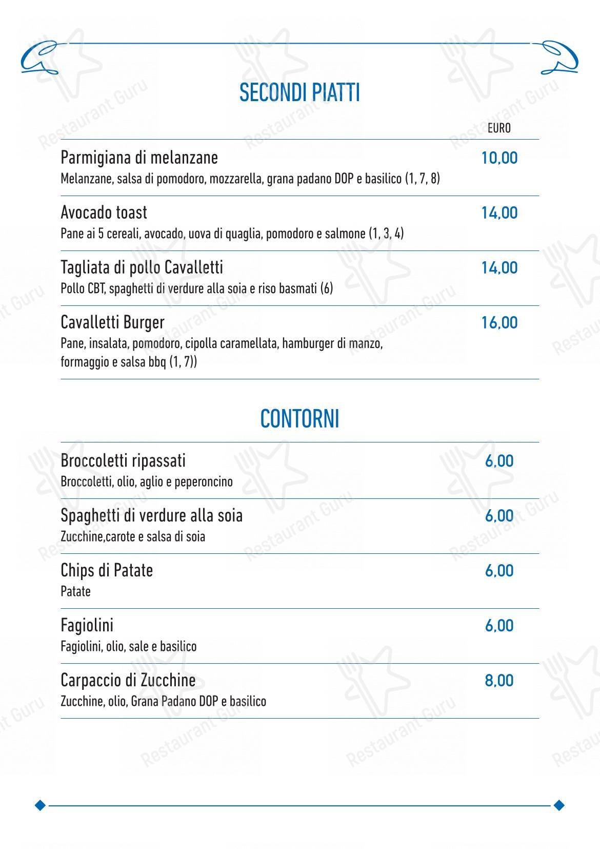 菜单 per Cavalletti Caffè in Roma
