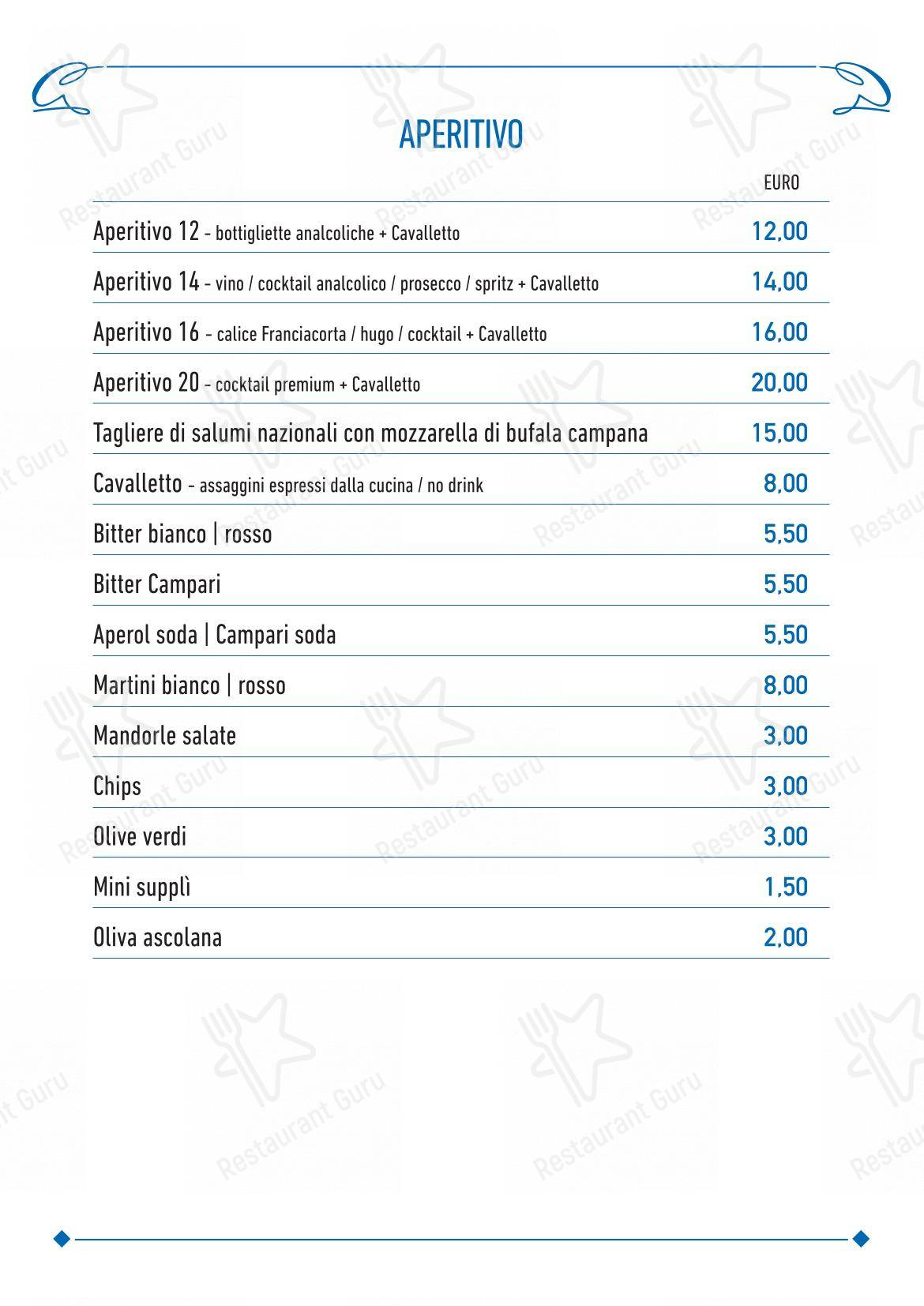 菜单 per Cavalletti Caffè in Roma