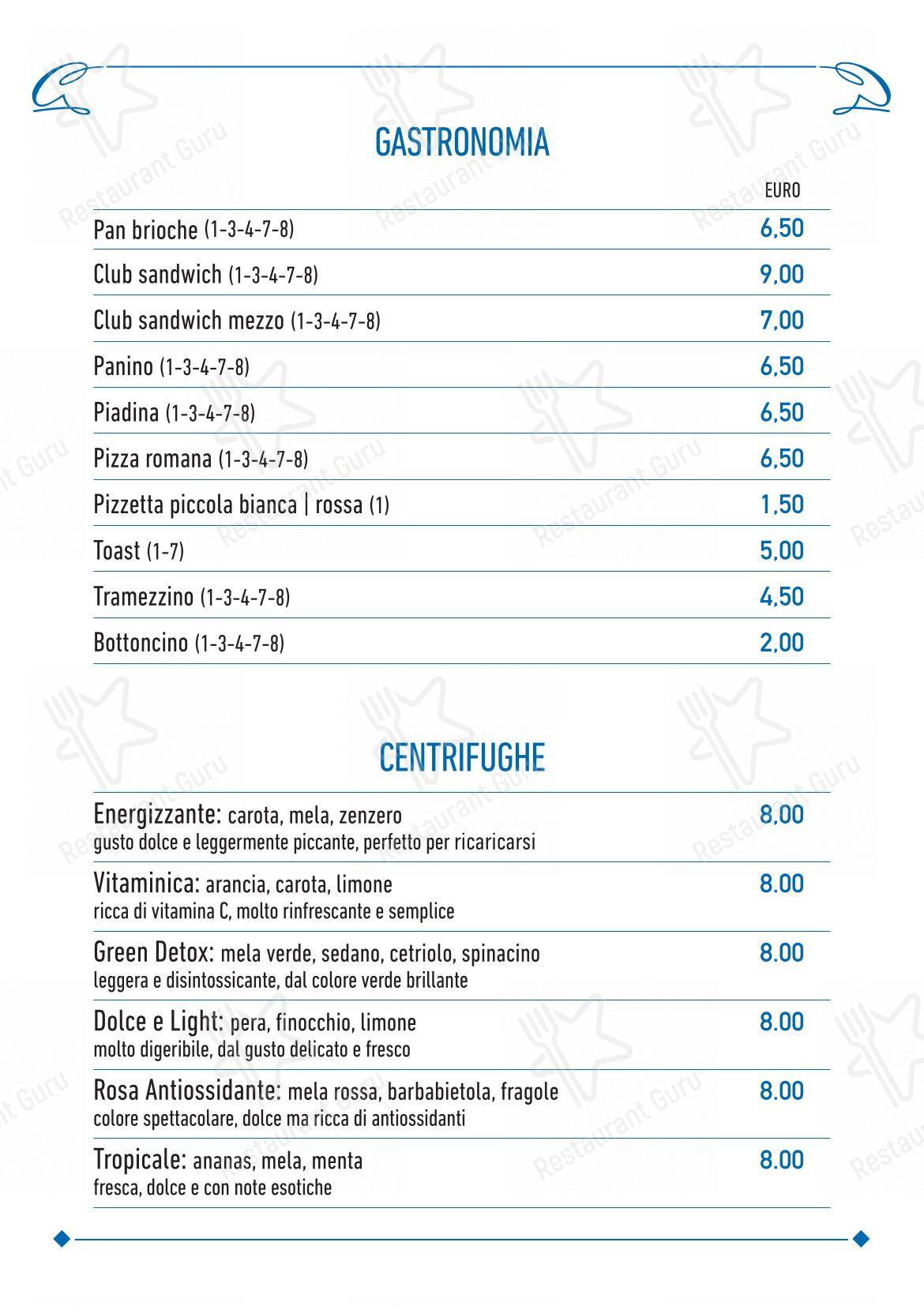 菜单 per Cavalletti Caffè in Roma