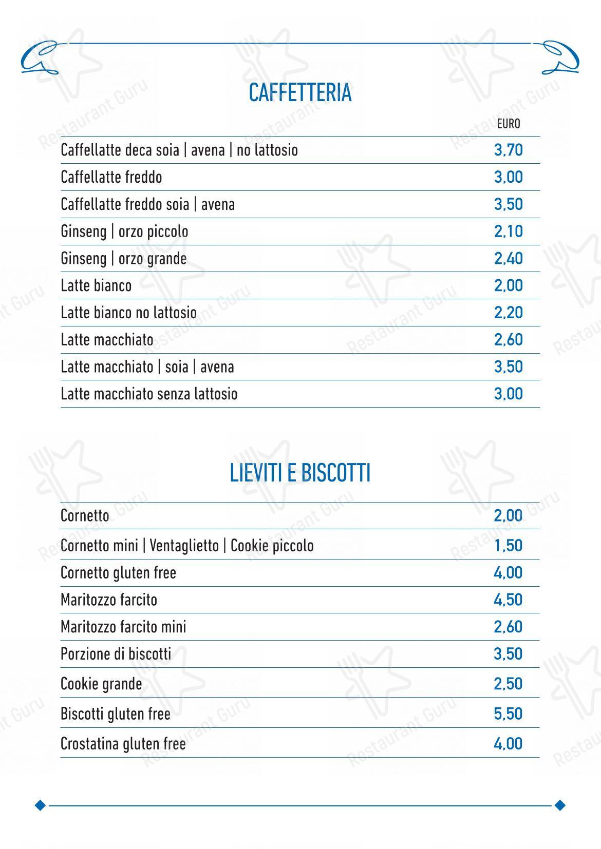 Menu di Cavalletti Caffè - 菜单