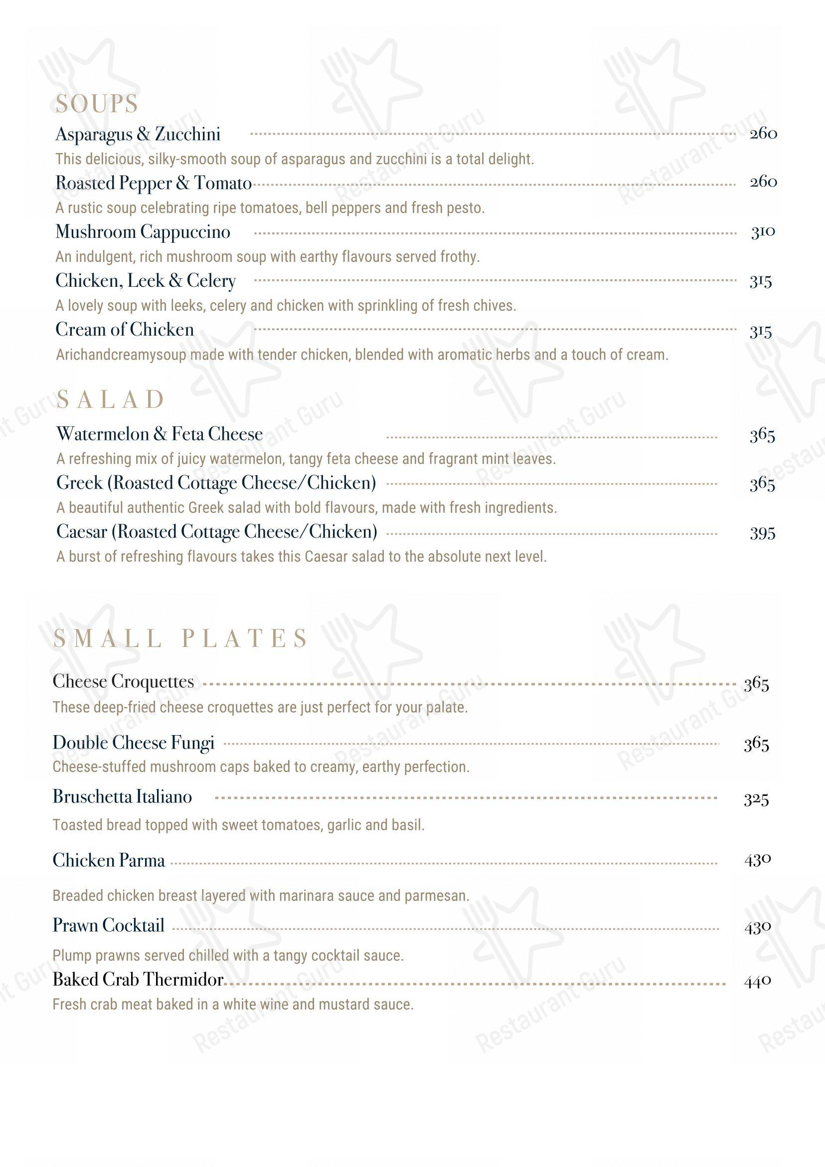 菜单 for Celeste by Mindescapes in Ooty