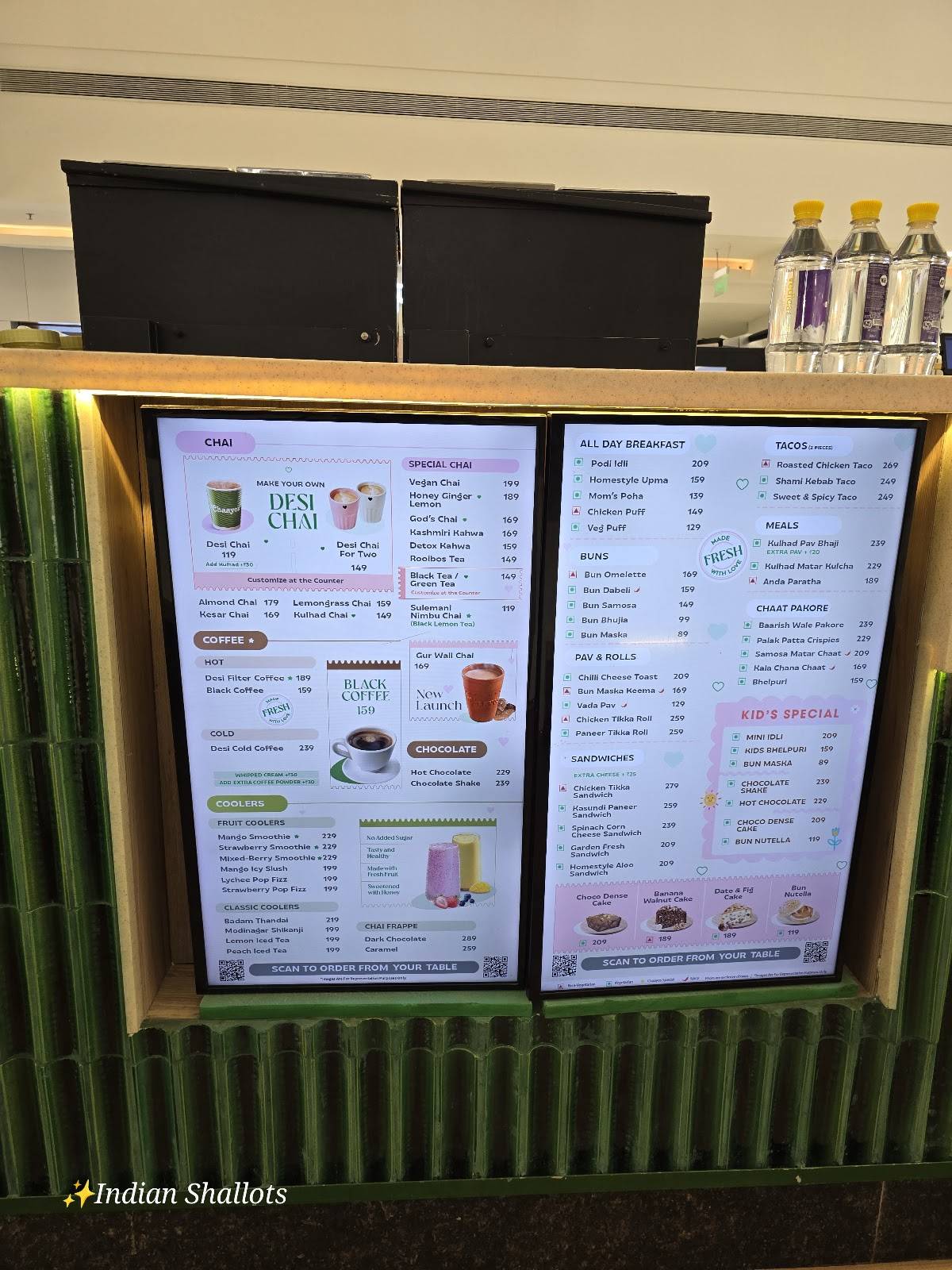 Chaayos Cafe at Inorbit menu