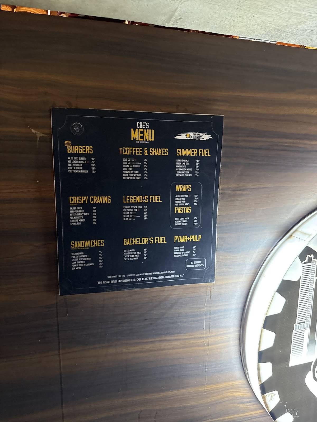 Chai by Engineers- CBE menu