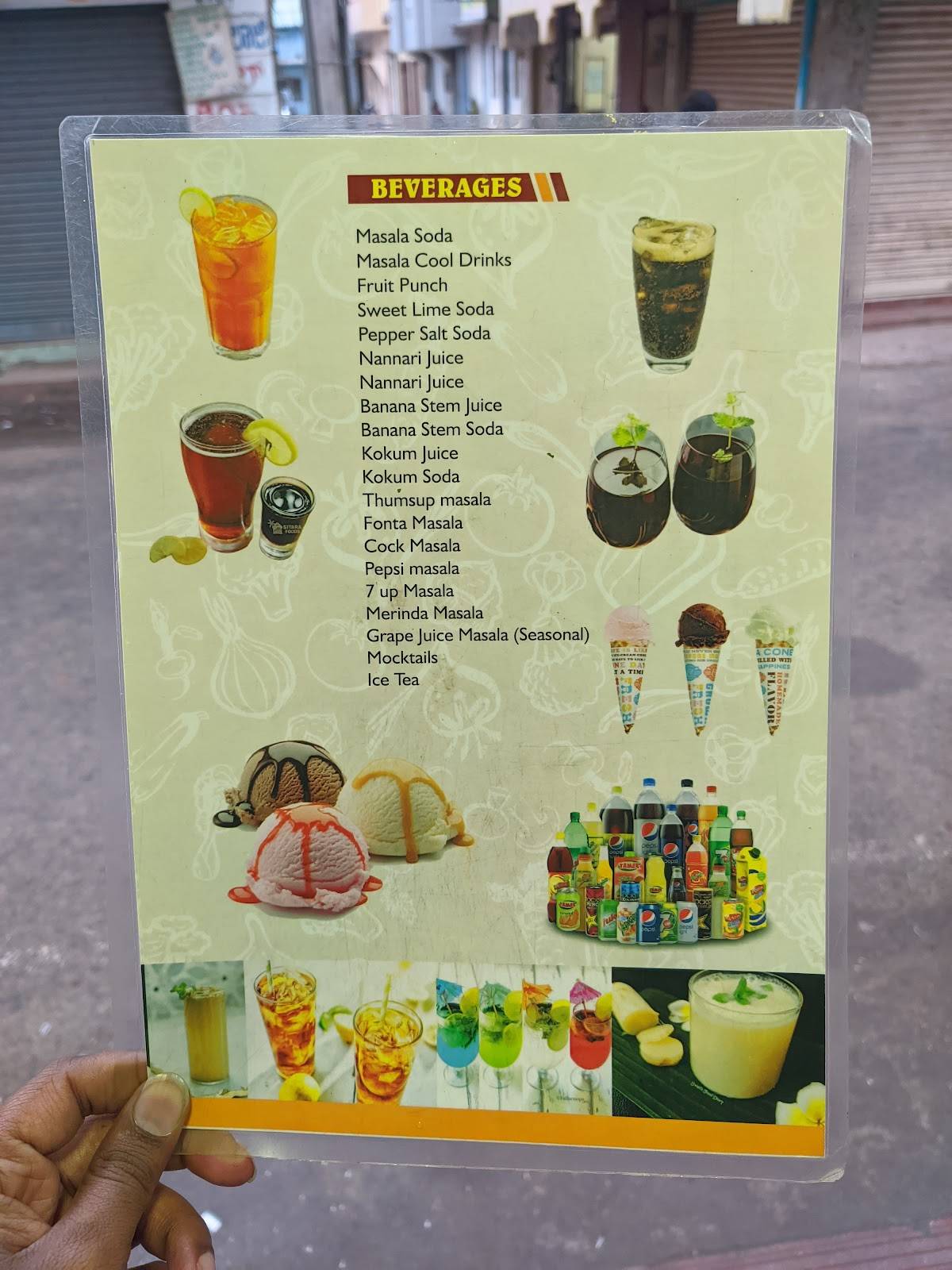 Chatpatta menu