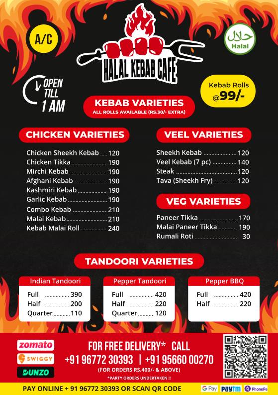 Kings Kitchen menu