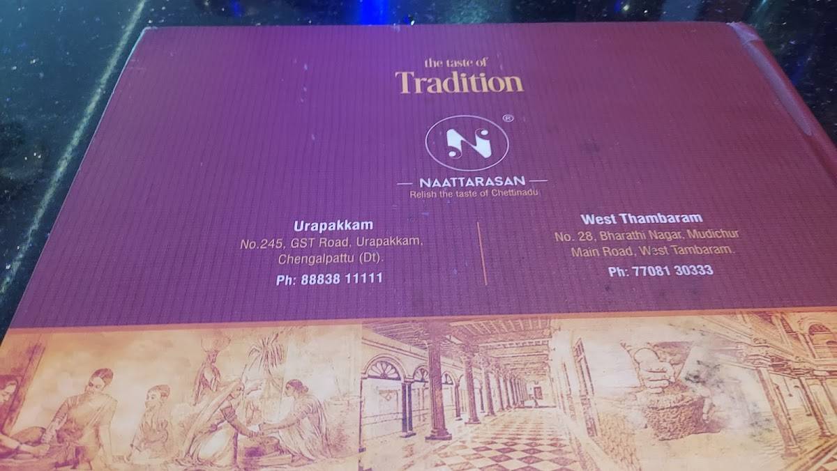 Naattarasan menu