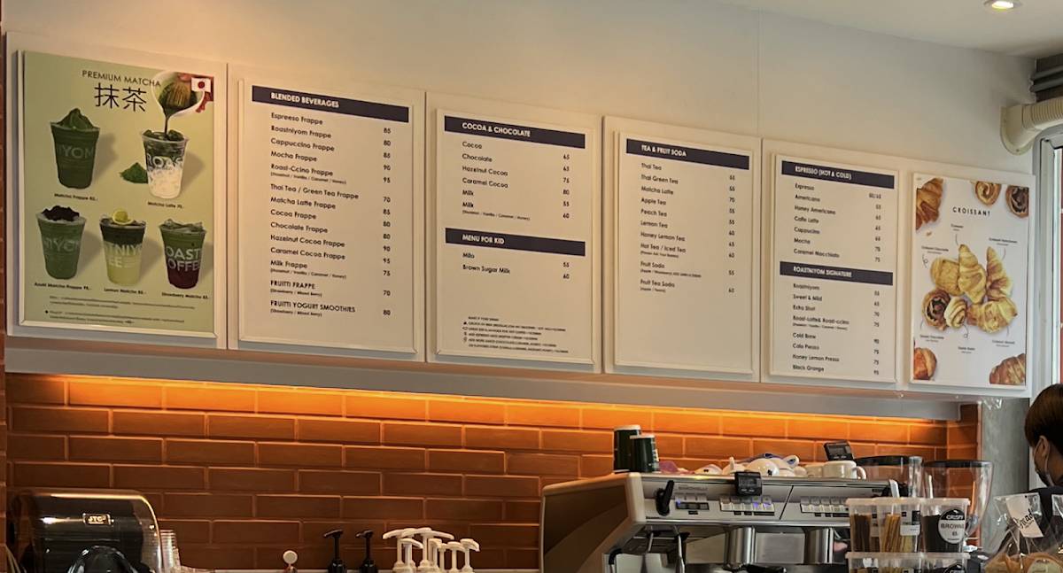 Menu at กาแฟรสนิยม ประตูเชียงใหม่ cafe, Chiang Mai