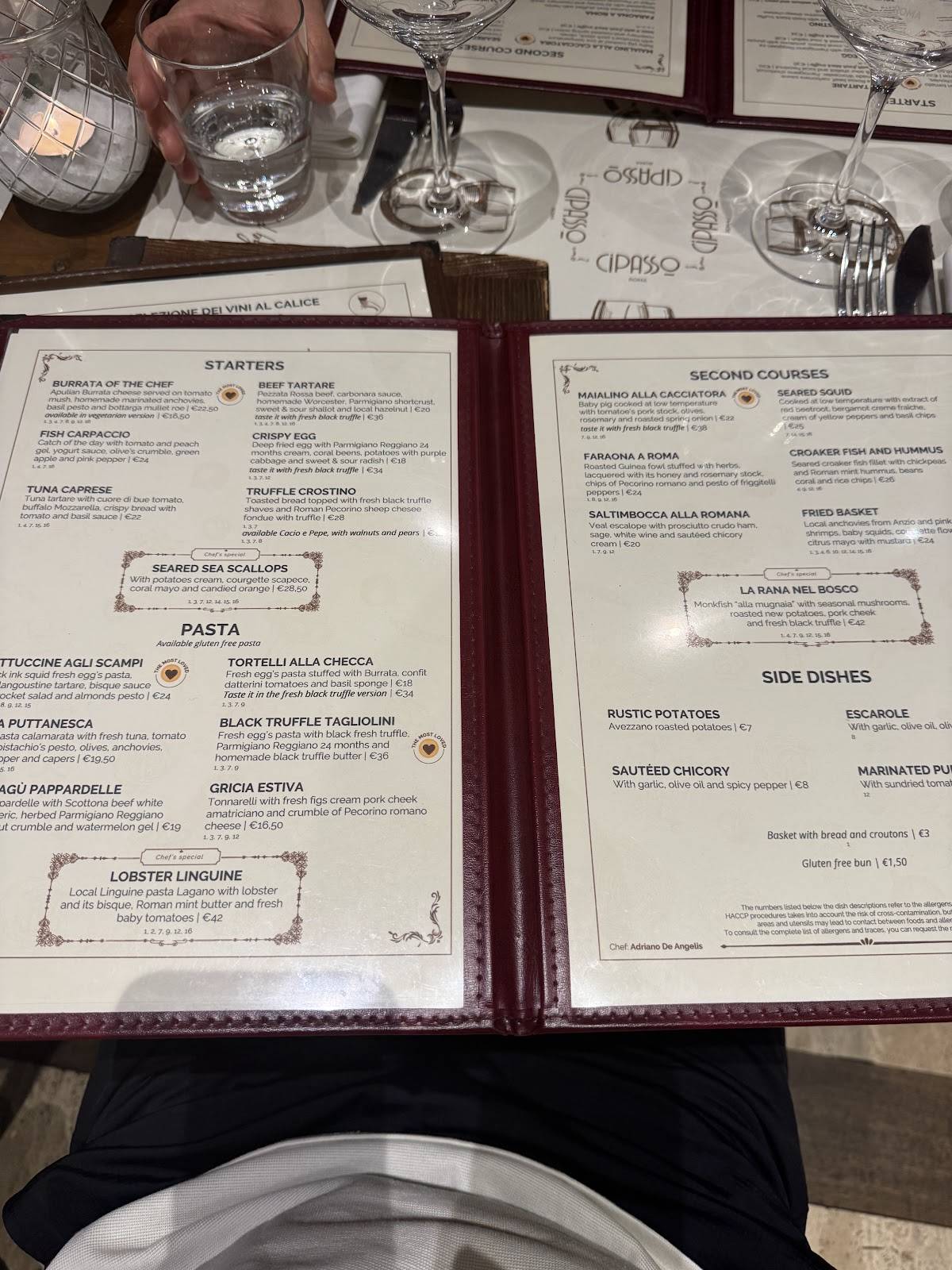 Menu di CiPASSO 