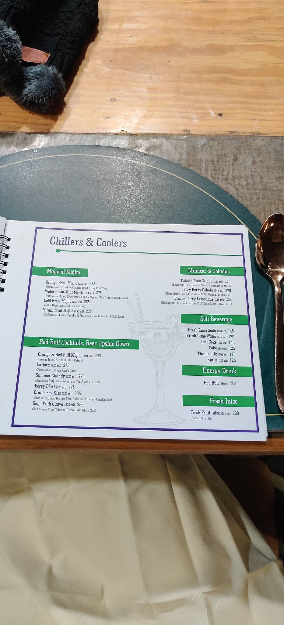 Cilantro's Global Cuisine Restaurant menu
