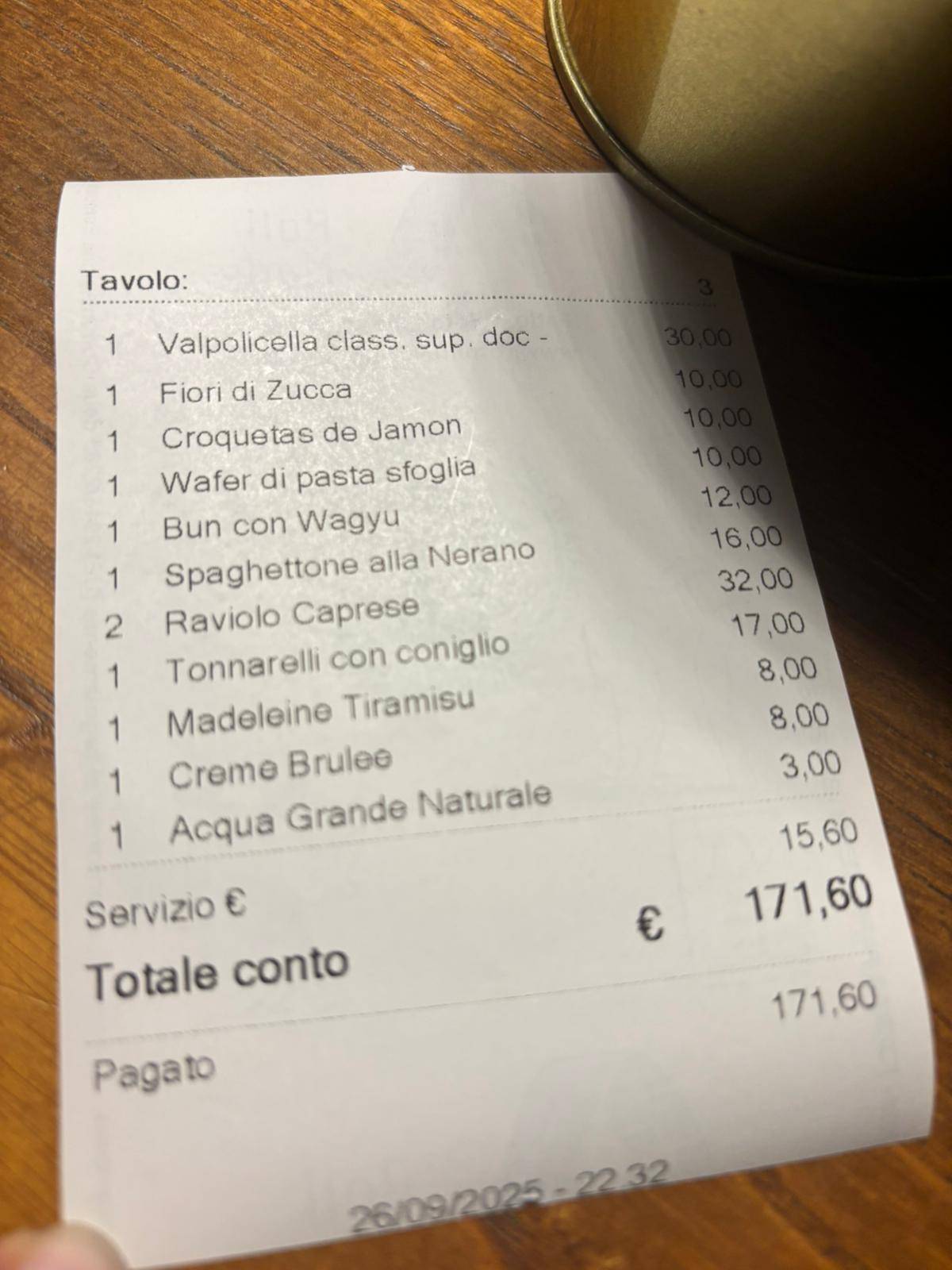 Menu di Cisterna Bistrot 
