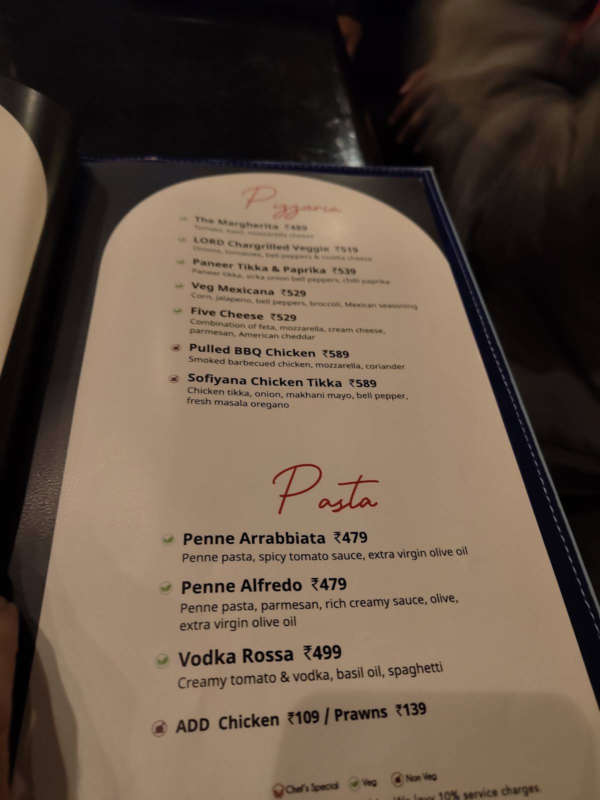 Lord Of The Drinks menu