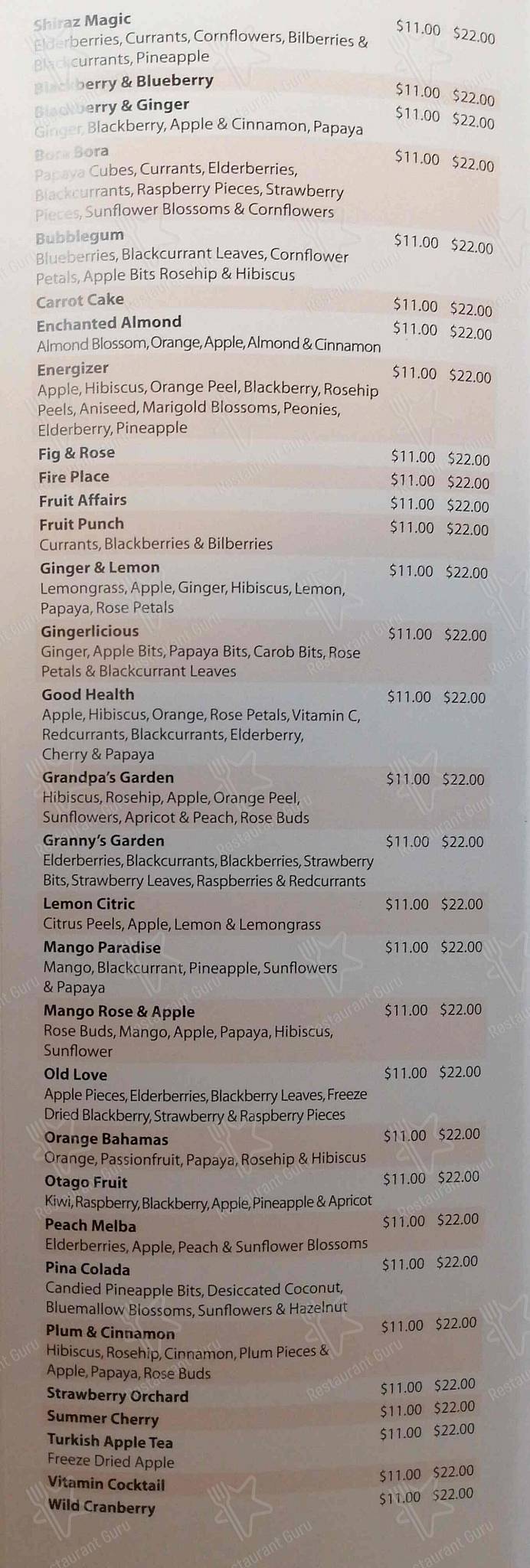 Menu at Coffee and Tea Lovers Epsom cafe, Auckland, 567 Manukau Rd