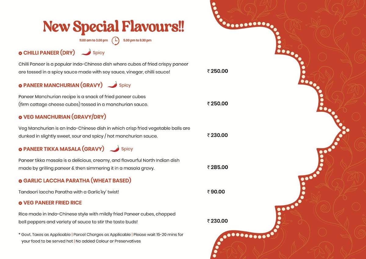 Ajay's Delhiwala Sweet Home menu
