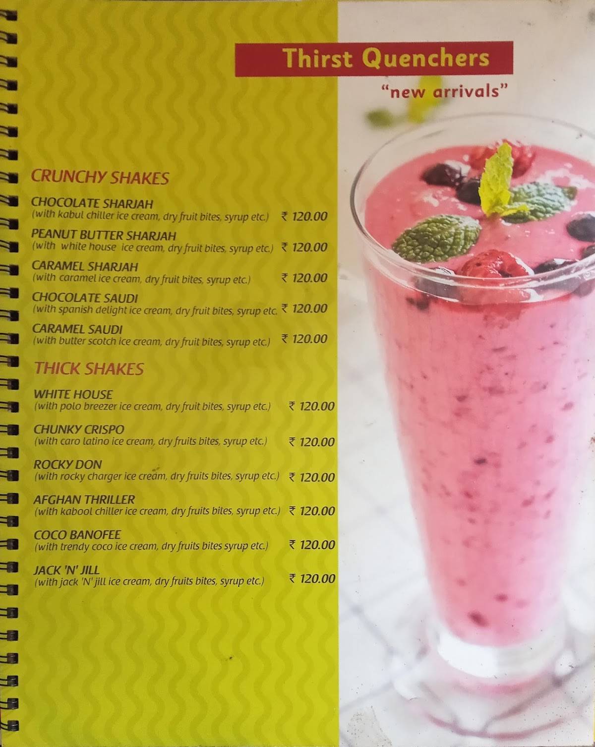 Priya Juice And Cakes menu